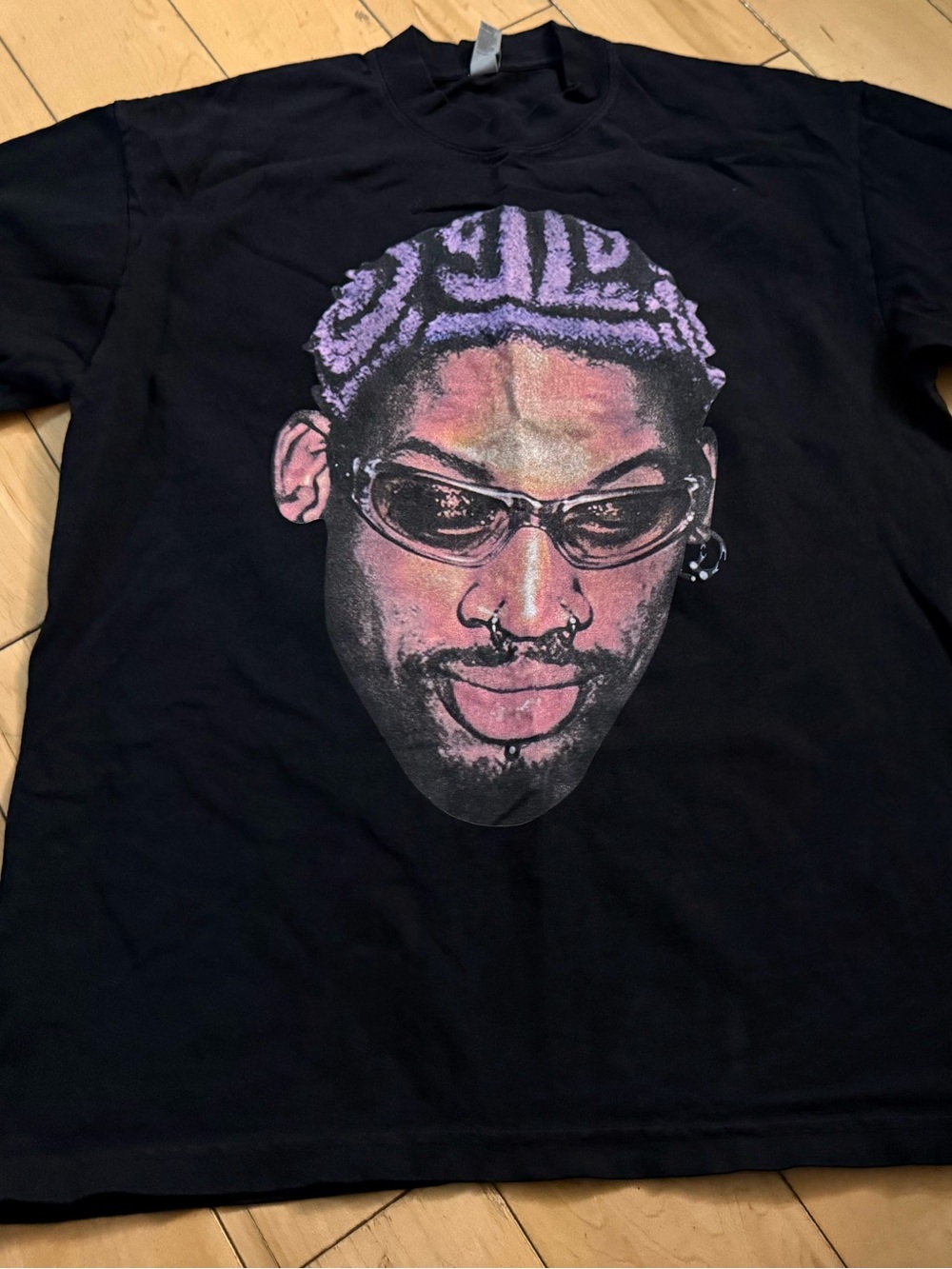 Black Graphic Men's Dennis Rodman Tee